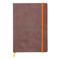 Rhodiarama carnet souple chocolat A5 160 pages ligné 90g - Image principale
