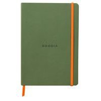 Rhodiarama carnet souple couleur sauge A5 160pages ligné 90g - Image principale
