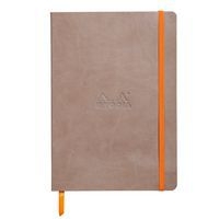 Rhodiarama carnet souple couleur taupe A5 160pages ligné 90g - Image principale