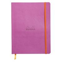 Rhodiarama carnet souple lilas 19x25 cm ligné papier ivoire - Image principale