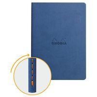 Cahier rhodiarama piqûre textile saphir A5 64 pages dot 90 g - Image principale