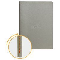 Cahier rhodiarama piqûre textile silver A5 64 pages dot 90 g - Image principale