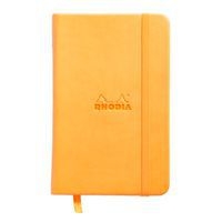 Webnotebook orange 9x14cm 192pages ligné fermeture élastique - Image principale