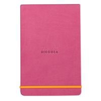 Rhodiarama Webnotepad rigide fuchsia A5 ligné + élastique - Image principale