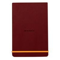 Rhodiarama Webnotepad rigide lie de vin A5 ligné + élastique - Image principale