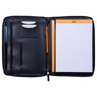 Grand conférencier noir pour bloc ou carnet format A4 - Image principale