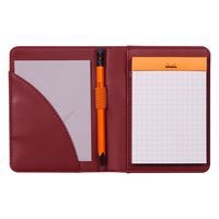 Livret porte-bloc n 11 lie de vin pour bloc carnet format A7 - Image principale