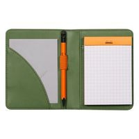 Livret porte-bloc n 11 sauge pour bloc ou carnet format A7 - Image principale