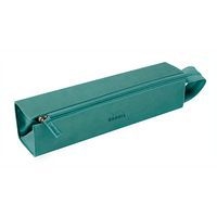 Trousse plumier couleur eau simili cuir italien 23x5x5 cm - Image principale