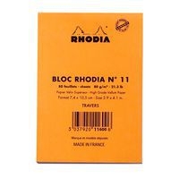 Bloc agrafé orange N 11 7,4x10,5 cm 80 feuillets 80g - Image 5