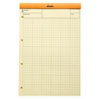 Bloc agrafé orange N 119 audit 21x31,8 cm multicolonnes 80g - Image 3