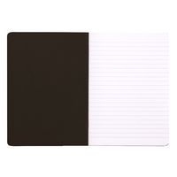 Cahier noir piqué ligné 14,8x21 cm 96 pages non détachables 80g - Image 3
