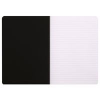 Cahier noir piqué ligné 21x29,7 cm 96 pages non détachables 80g - Image 3