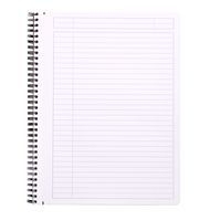 Notebook intégral noir ligné margé cadre en-tête A4+ - Image 2
