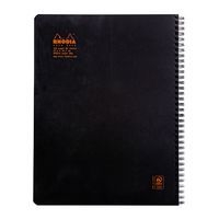 Notebook intégral noir ligné margé cadre en-tête A4+ - Image 3