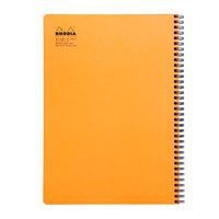 Notebook reliure intégrale orange A4+ 5x5 cadre en-tête - Image 3