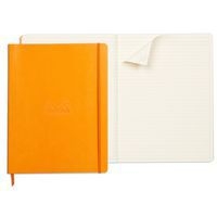 Rhodiarama cahier souple orange A4+ ligné papier ivoire 90g - Image 2