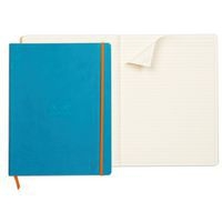 Rhodiarama cahier souple turquoise A4+ ligné papier ivoire - Image 3