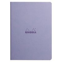 Cahier rhodiarama piqûre textile iris A5 64 pages ligné 90g - Image 3