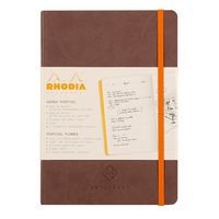 Carnet perpétuel chocolat A5 coins microperforés + élastique - Image 8