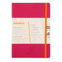 Carnet perpétuel framboise A5 coins microperforés +élastique - Image 2