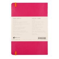 Carnet perpétuel framboise A5 coins microperforés +élastique - Image 6