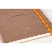 Carnet perpétuel taupe A5 coins microperforés + élastique - Image 6