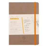 Carnet perpétuel taupe A5 coins microperforés + élastique - Image 8