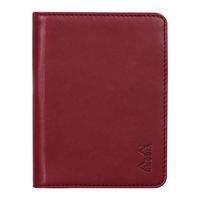 Livret porte-bloc n 11 lie de vin pour bloc carnet format A7 - Image 4