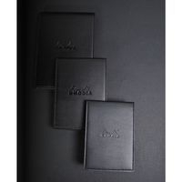 Porte-bloc noir avec porte-crayon + bloc n 11 5x5 - Image 2