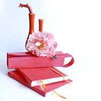 Trousse plumier fuchsia simili cuir italien 23x5x5 cm - Image 2