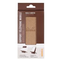 Support pour téléphone mobile en simili cuir italien bronze - Image 3