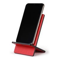Support pour téléphone mobile simili cuir italien coquelicot - Image 2