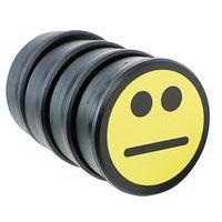 Lot de 5 plots magnétiques Smiley, Coloris : Jaune - Image 3