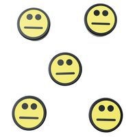 Lot de 5 plots magnétiques Smiley, Coloris : Jaune - Image 6