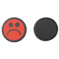 5 magnets smiley rouge 35mm rouge - Image 4