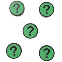 Lot de 5 aimantsean Management Question Vert - Image 7