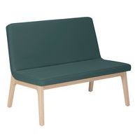 Banquette Zélos 2 places sans surpiqûre hêtre Origan - Image principale