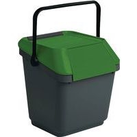 Poubelle EasyMax 35 L noir/vert - Image principale