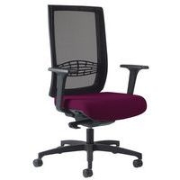 Fauteuil KIO MD résille noir Acc. Rég. assise Fuschia - Image principale