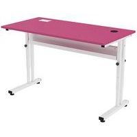 Poste écran Mini PMR mélaminé réglable avec boitier recharge - Image principale