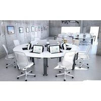 Poste écran incurvé rabattable Arcade mobile mélaminé - Image 3