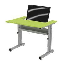 Poste écran semi encastré Mini réglable mélaminé - Image 2