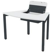 Poste écran incurvé rabattable Arcade mélaminé - Image principale