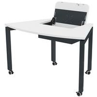 Poste écran incurvé rabattable Arcade mobile mélaminé - Image principale