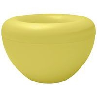 2 jardinières intérieures Scoop avec pots - jaune clair - Image principale