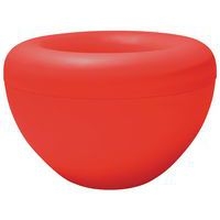 2 jardinières intérieures Scoop avec pots - rouge - Image principale