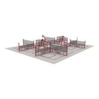 Espace multisports Pitch'One R9M à 9 aires - 22,10 x 18 m - peint - Image principale