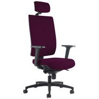 Fauteuil KIO HD Tapissé avec Têtière Acc Reg Fuschia - Image principale