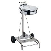 Support sac mobile a pédale inox - 110L - Image principale